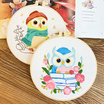Whimsical Owl - Themed DIY Embroidery Kits