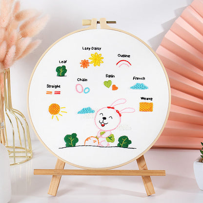 Beginner’s Cute Motif - Themed DIY Embroidery Kits