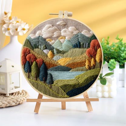 Mountain Sunset Embroidery Kit