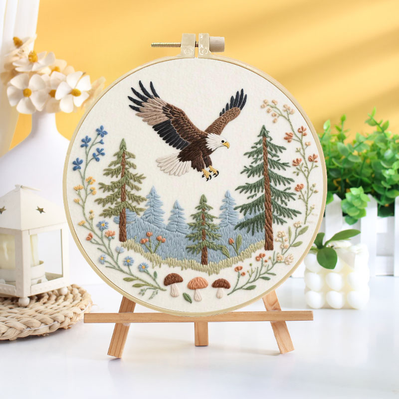 Eagle And Wilderness Embroidery Kit