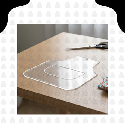 Apron Hot Pads Acrylic Template  - With Instructions