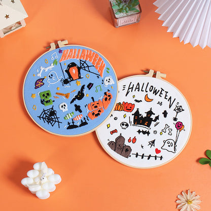 Spooky Halloween Embroidery Kit: Unleash Your Creative Spirit!