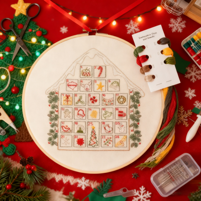 Stick & Stitch Water-Soluble Bee Embroidery Fabric : Gingerbread House