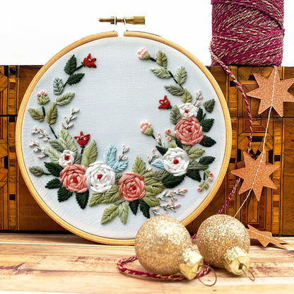 Rubbyoo Embroidery Kit- Christmas Winter Garland