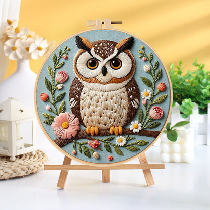 Woodland Owl Embroidery Kit