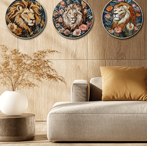 Majestic Lion Embroidery Kit