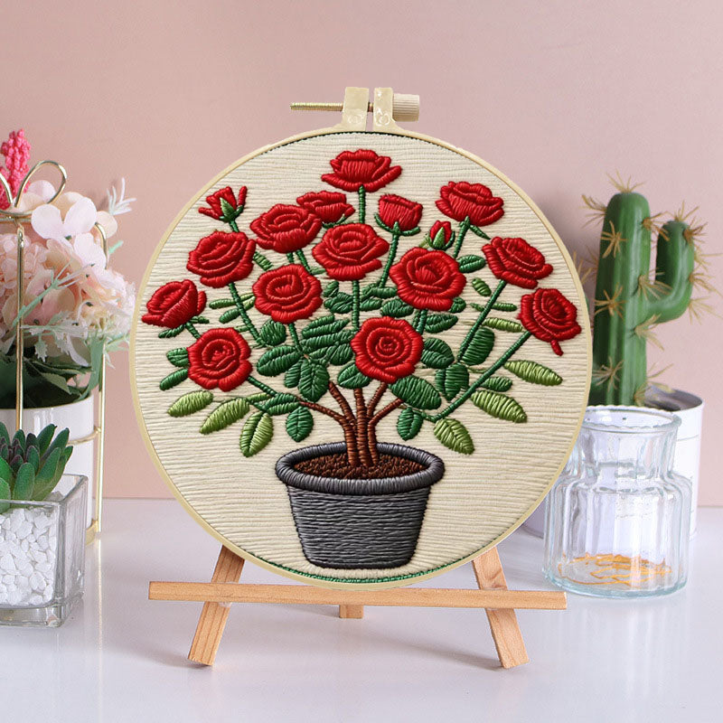Bloom And Potted Embroidery Kit