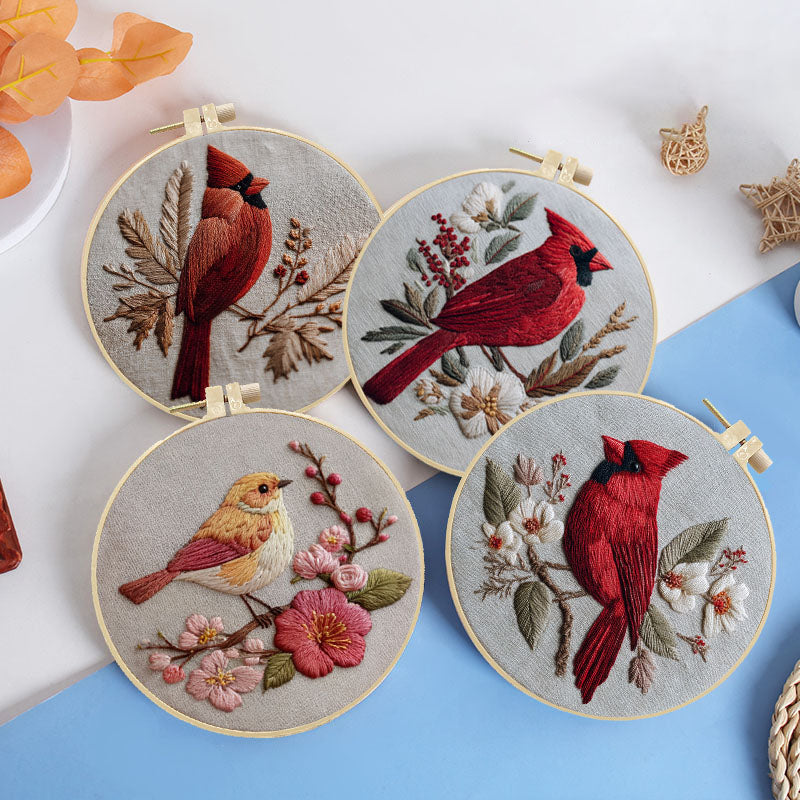 Vibrant Aviary Embroidery Kit