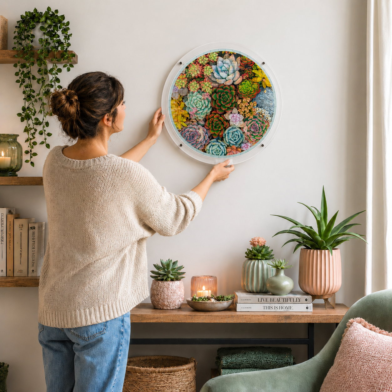 Hangable Acrylic Puzzle | Botanical Bloom