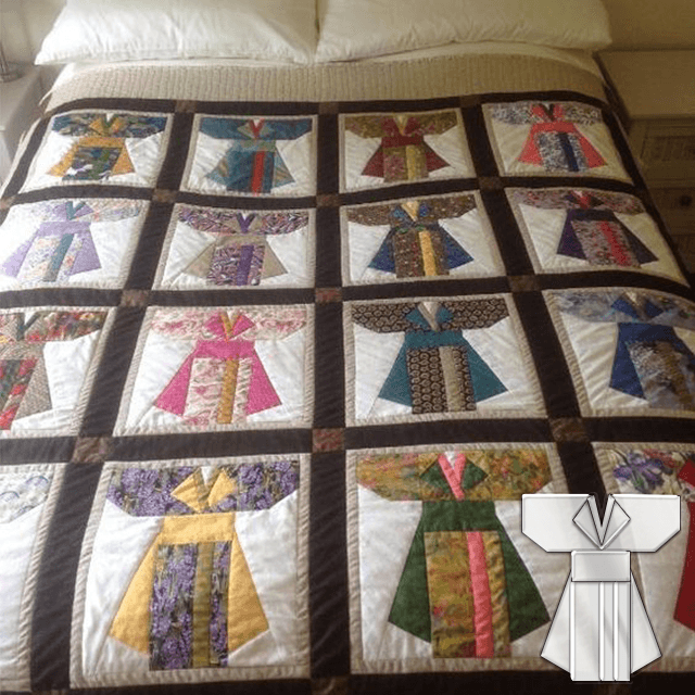 Vintage Kimono Quilt Template Set-With Instructions