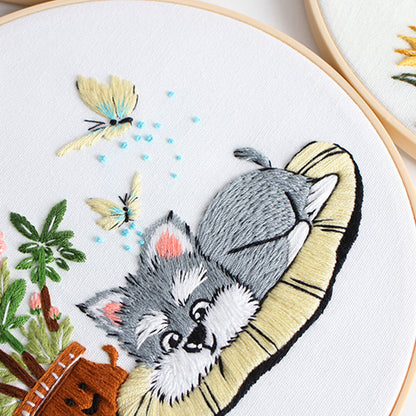 Puppy Love Embroidery Kit: Embark on an Adorable Stitching Journey