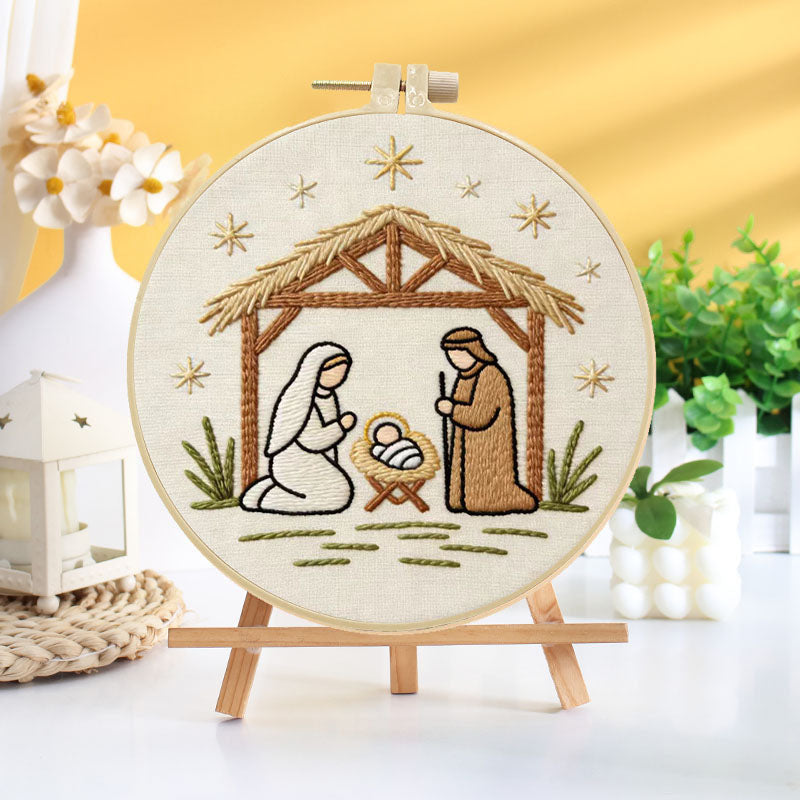 Nativity Scene Embroidery Kit