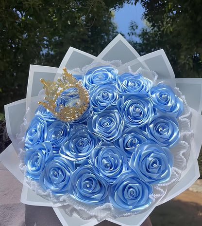 Eternal Roses - HandMade From Satin Ribbon(Never Wither)
