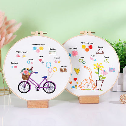 Beginner’s Cute Motif - Themed DIY Embroidery Kits
