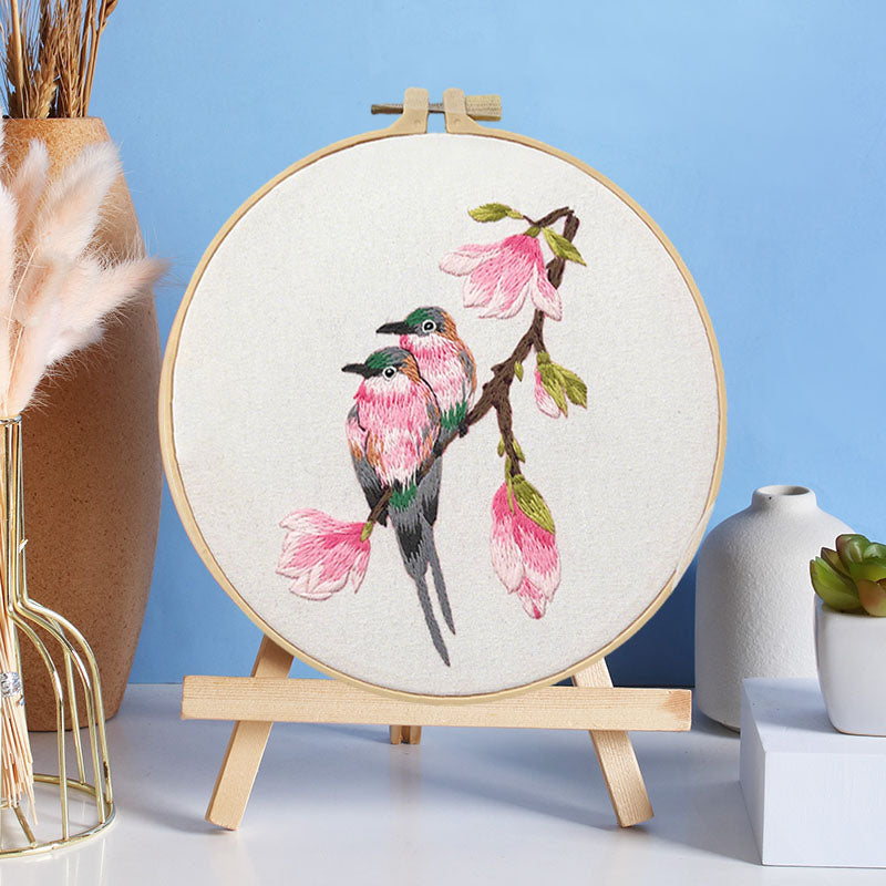 Whimsical Feathered Friends Embroidery Kit