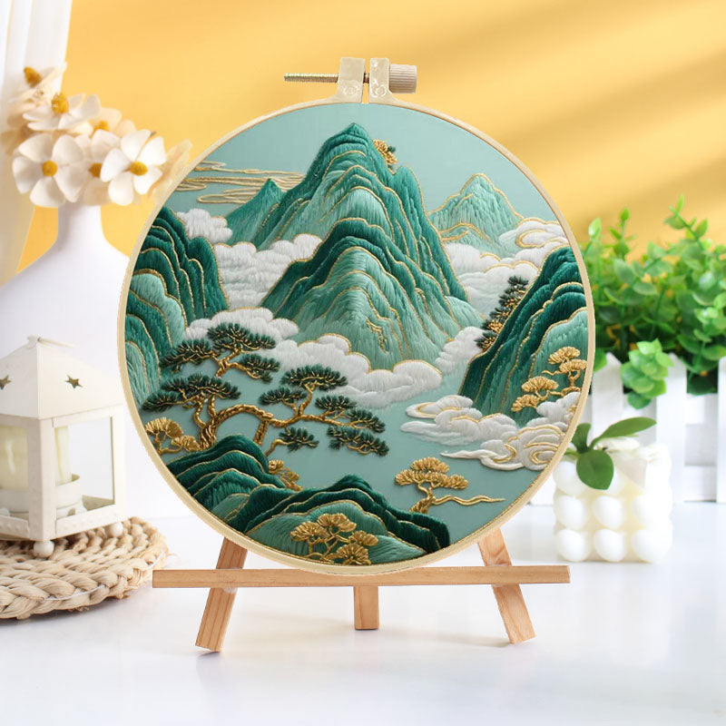 Oriental Mountain Embroidery Kit