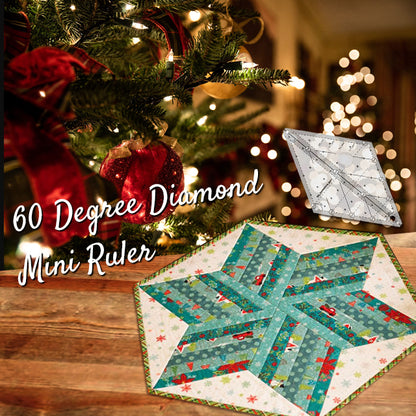 60 Degree Diamond Mini Ruler- With Instructions