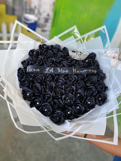 Eternal Roses - HandMade From Satin Ribbon(Never Wither)