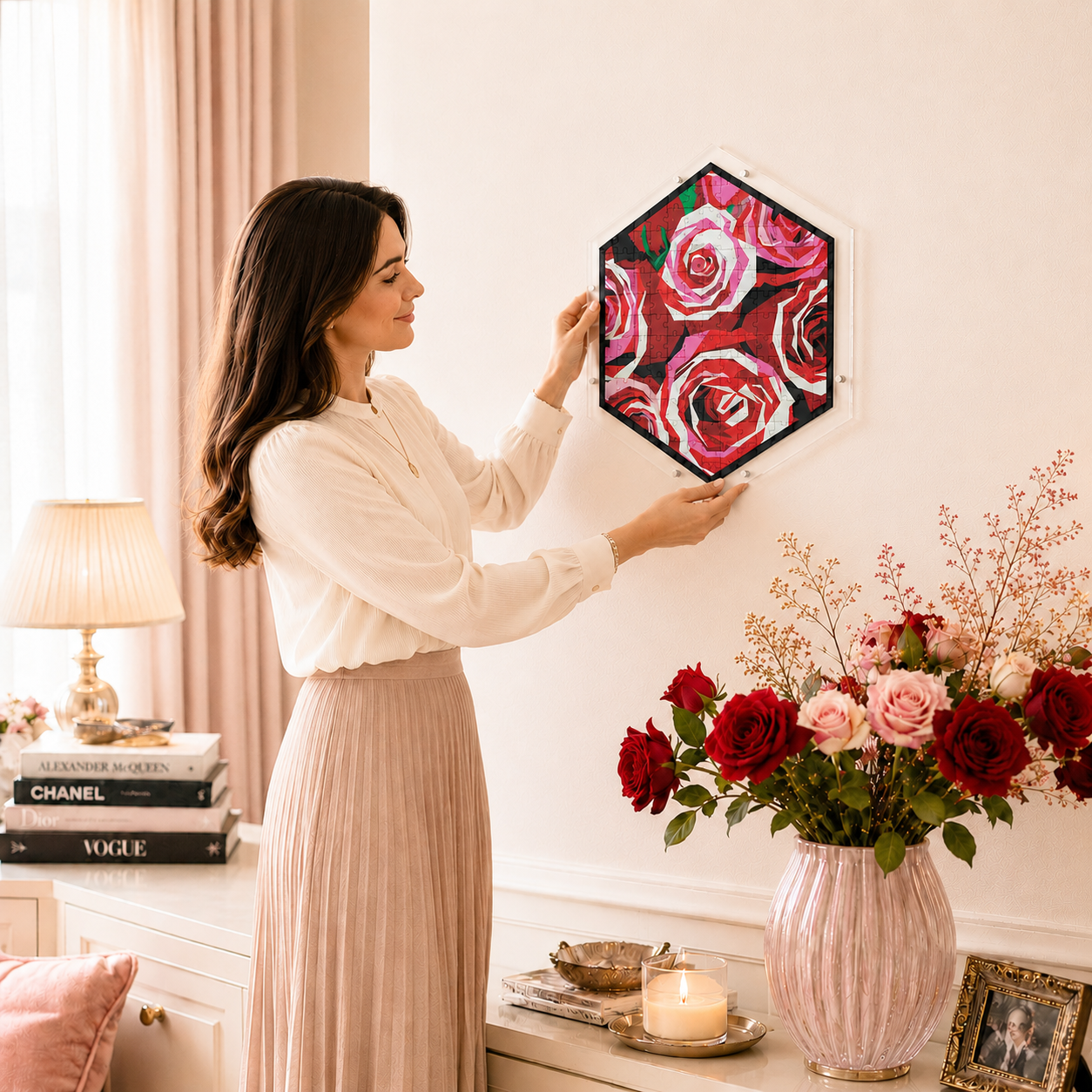 Hangable Acrylic Puzzle | Rose Garden