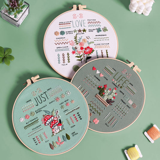 Stitch Mastery Embroidery Kit: Perfect Your Craft with Diverse Designs