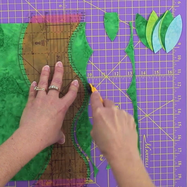 Quilt Applique - Curves Rotary Cutting Templates With Instructions