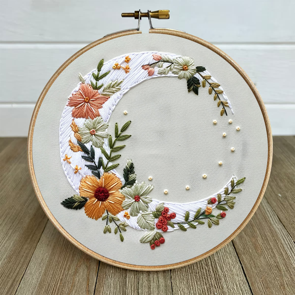 Rubbyoo Embroidery Kit- Flower Moon