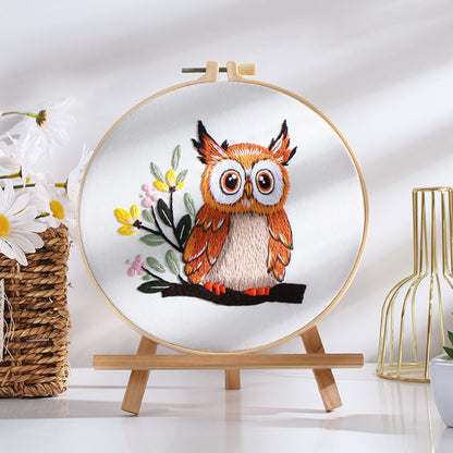 Adorable Owl Embroidery Kit: Craft Your Whimsical Masterpiece