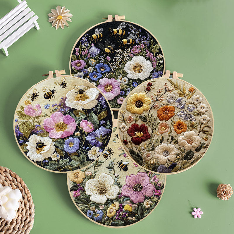 Wildflower Meadow Embroidery Kit