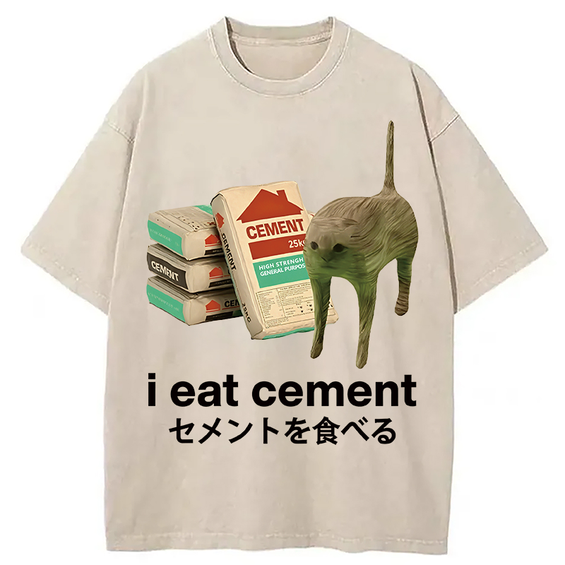 Eat Cement Washed T-Shirt
