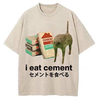 Eat Cement Washed T-Shirt
