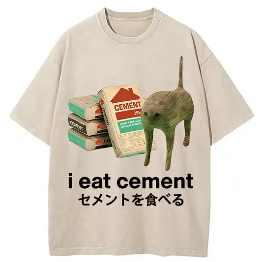 Eat Cement Washed T-Shirt
