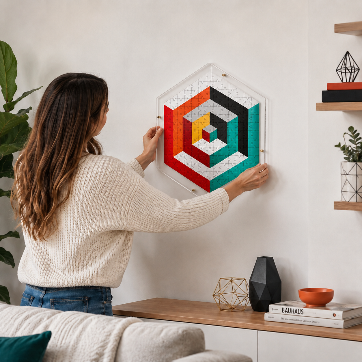 Hangable Acrylic Puzzle | Abstract Harmony