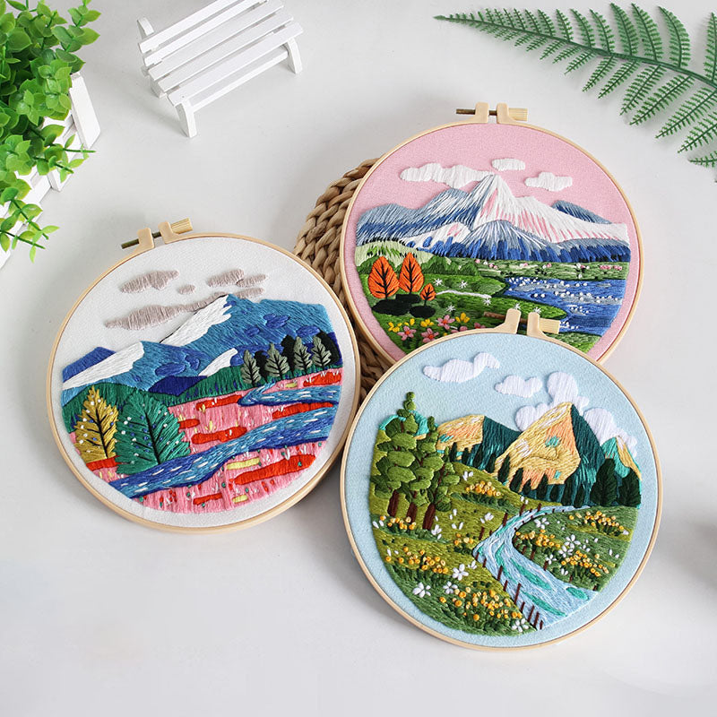 Four Seasons Scenery -Themed DIY Embroidery Kits