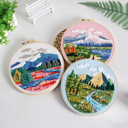 Four Seasons Scenery -Themed DIY Embroidery Kits