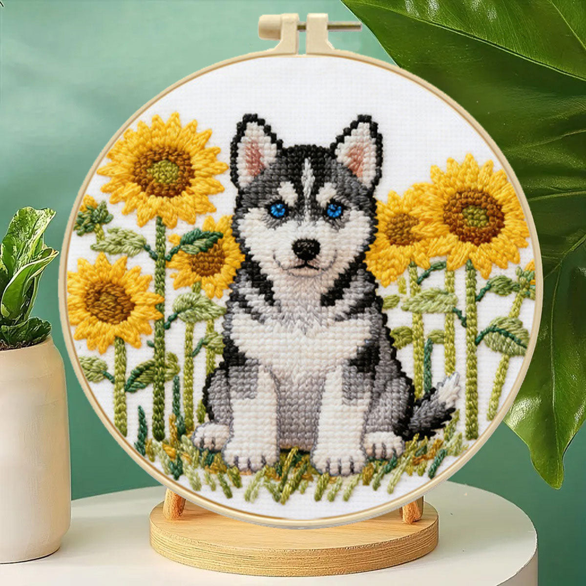 Sunset Paws Embroidery Kit