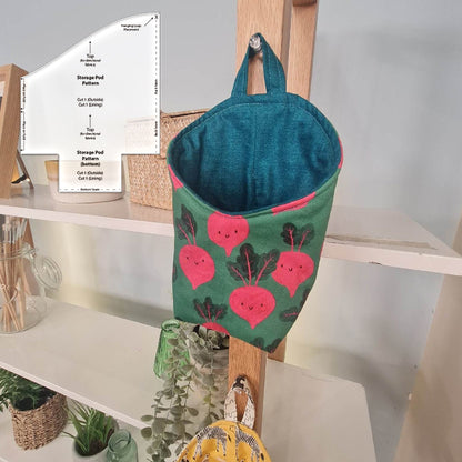 Versatile Fabric Storage Pod Templates-With Instructions