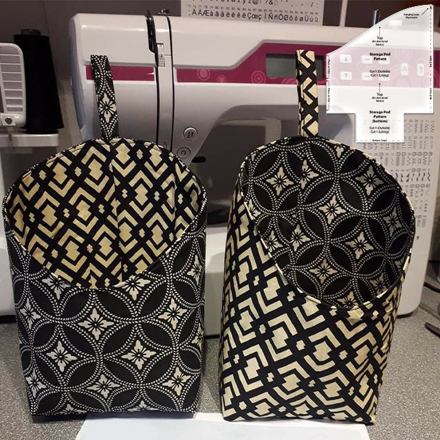 Versatile Fabric Storage Pod Templates-With Instructions