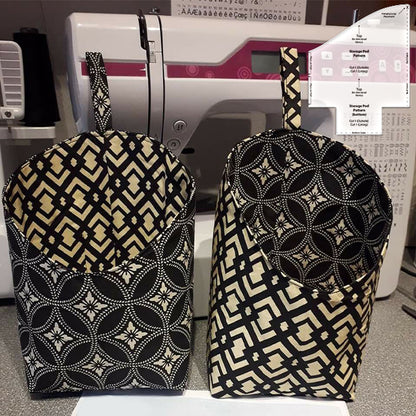 Versatile Fabric Storage Pod Templates-With Instructions