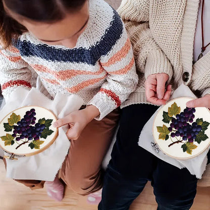 Rubbyoo Embroidery Kit -  Grapes