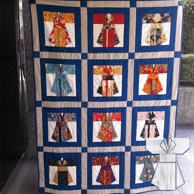 Vintage Kimono Quilt Template Set-With Instructions