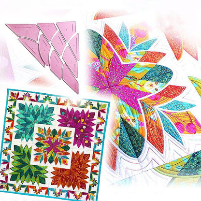 Cleopatra's Fan Quilt & Patchwork Template Set