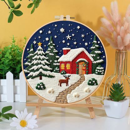 Festive Christmas - Themed DIY Embroidery Kits