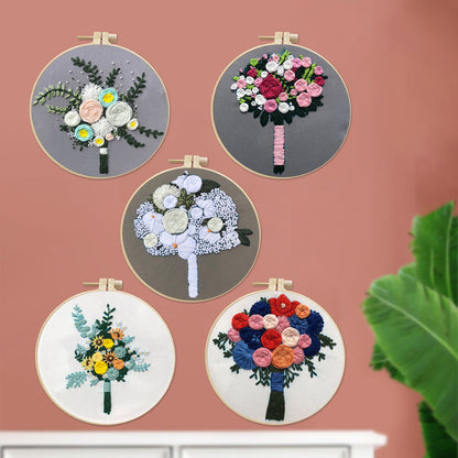 Blooming Bouquet Embroidery Kit