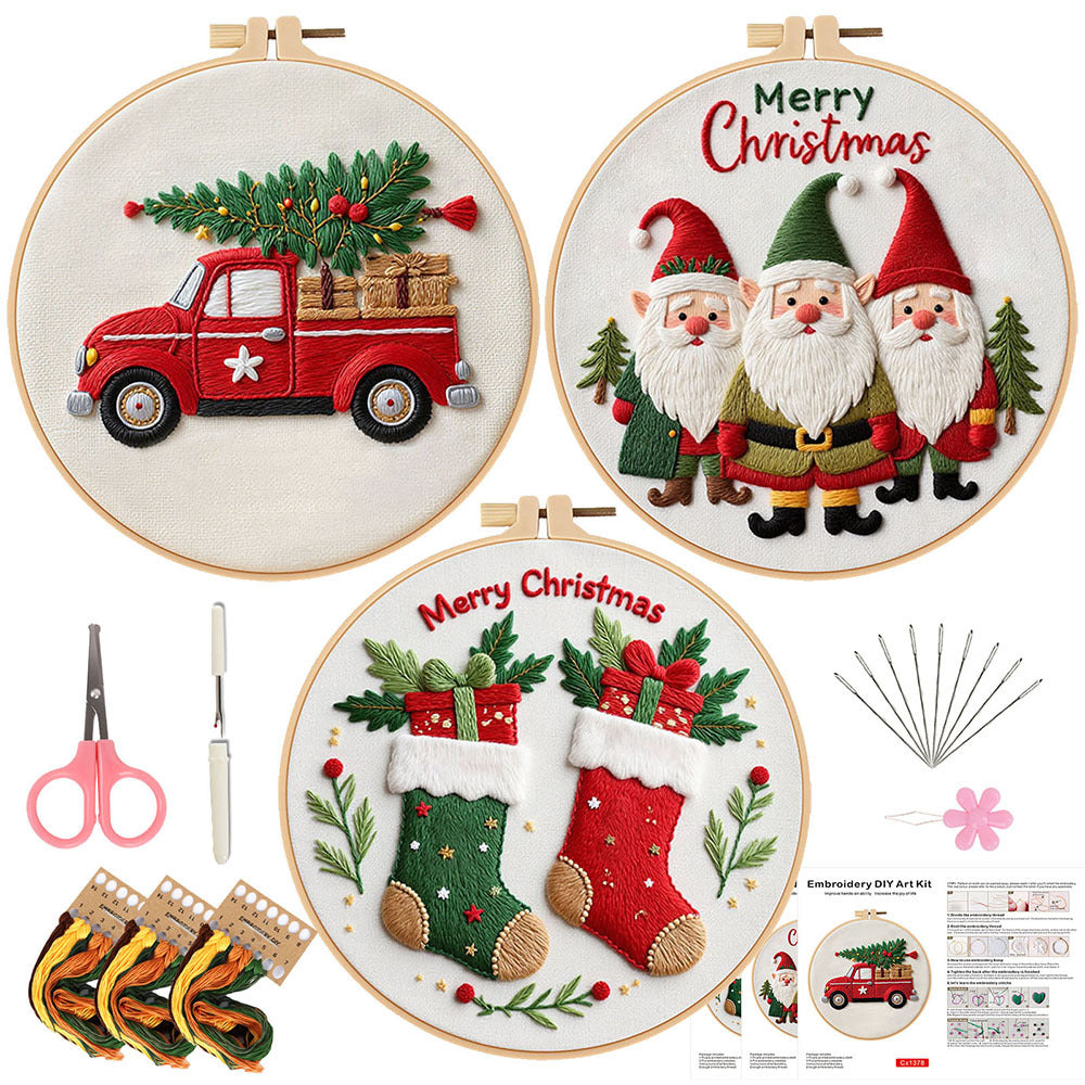 Christmas series - Themed DIY Embroidery Kits