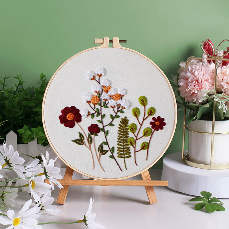 Blooming Harmony Embroidery Kit: Embark on a Vibrant Crafting Journey