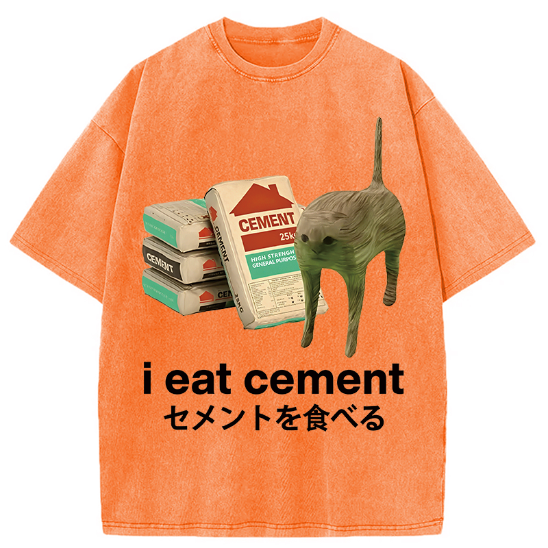Eat Cement Washed T-Shirt