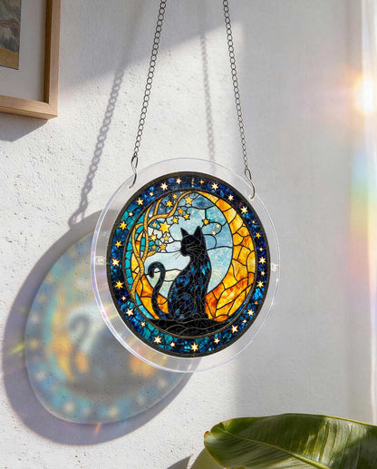 Acrylic Jigsaw Puzzle Suncatcher - Seleneâ€TMs Cat
