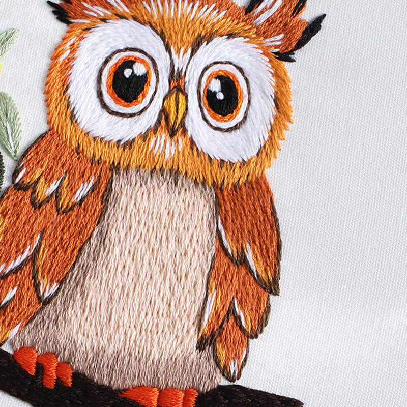 Adorable Owl Embroidery Kit: Craft Your Whimsical Masterpiece
