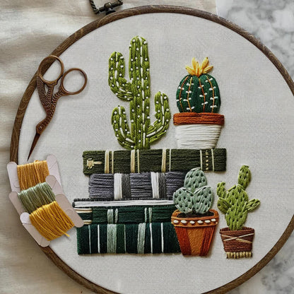 Rubbyoo Embroidery Kit - Book Lovers Gift
