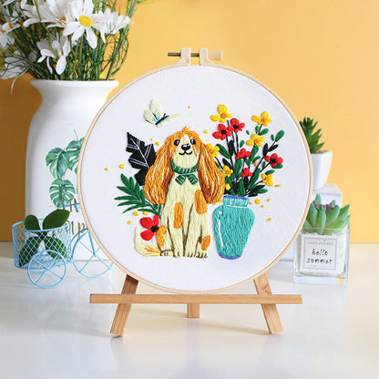 Whimsical Pet-Inspired Art  -Themed DIY Embroidery Kits